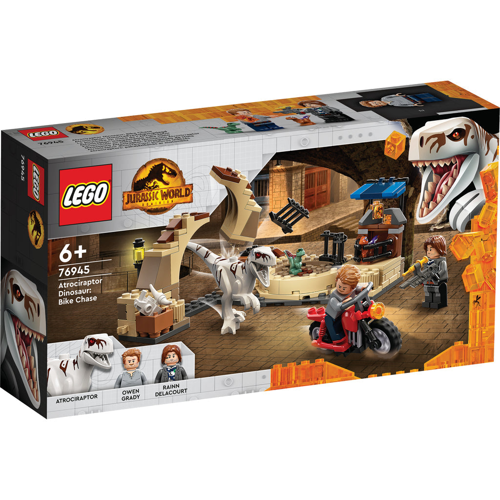 LEGO® Jurassic World Atrociraptor Dinosaur: Bike Chase - Đồ chơi lắp ráp Truy Đuổi Khủng Long - LEGO 76945 - Hình ảnh sản phẩm