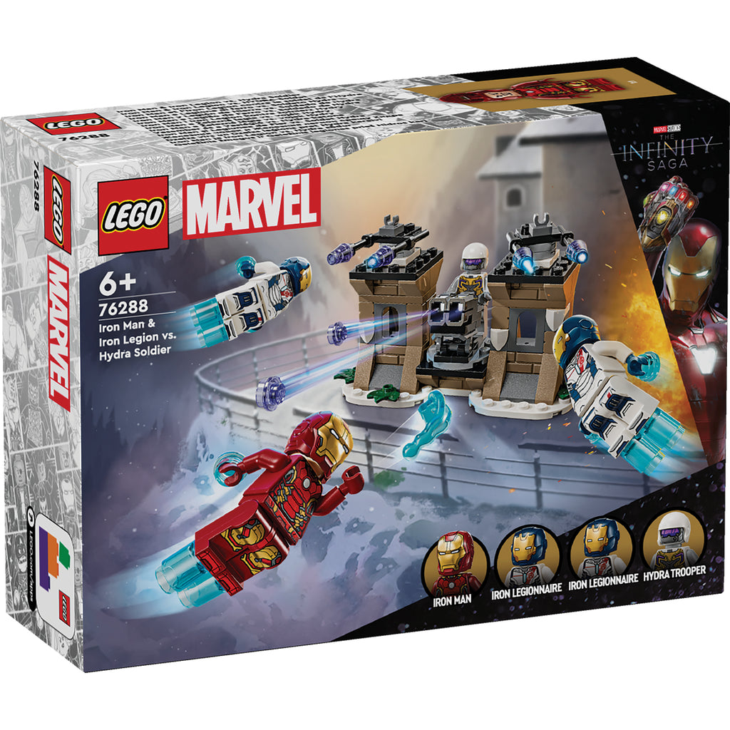 LEGO® Marvel Iron Man & Iron Legion vs. Hydra Soldier Đồ Chơi Lắp Ráp Siêu Anh Hùng Avengers 76288 - Hình ảnh sản phẩm