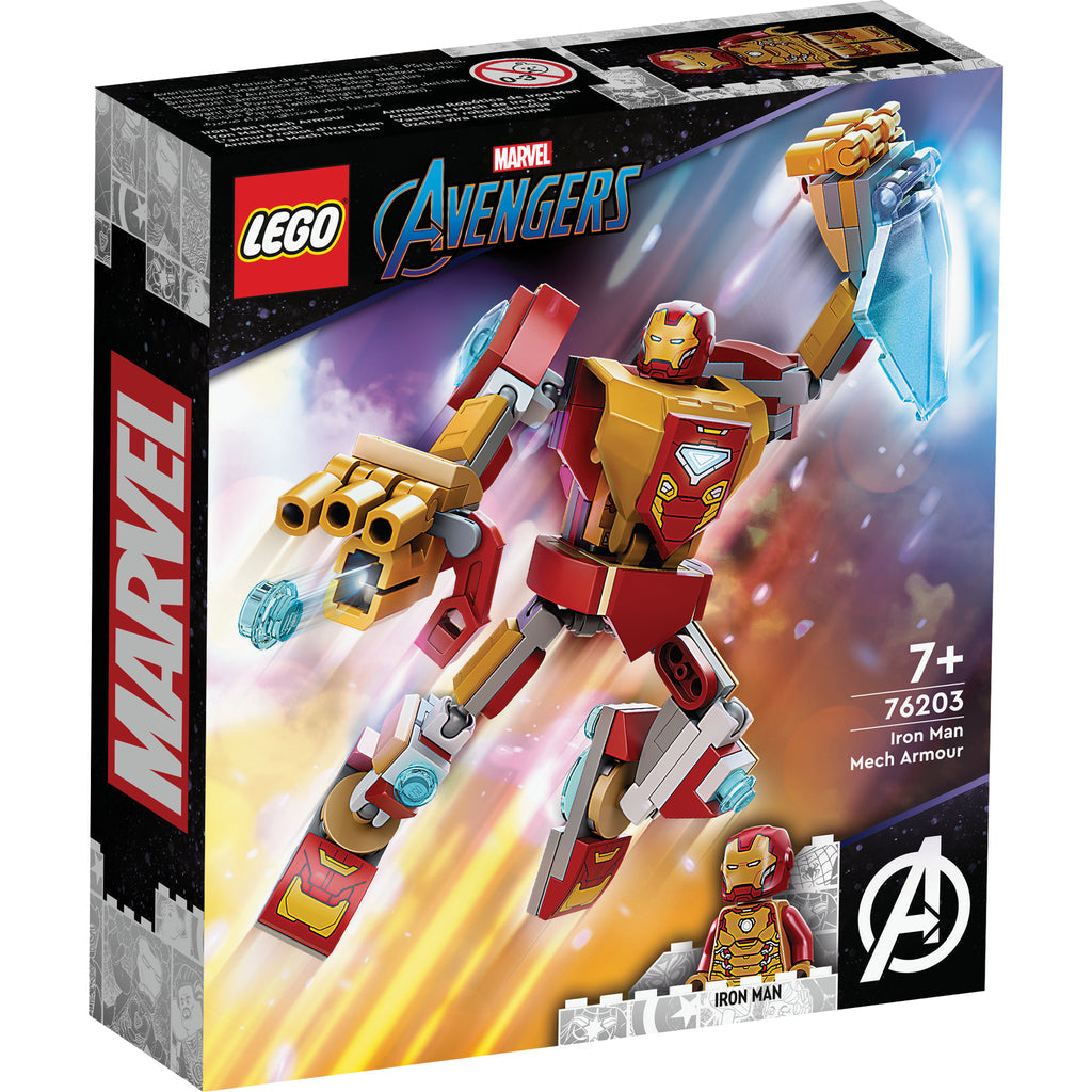 LEGO® Marvel Iron Man Mech Armour - Bộ Giáp Robot Iron Man - LEGO 76203 - Hình ảnh chi tiết 2