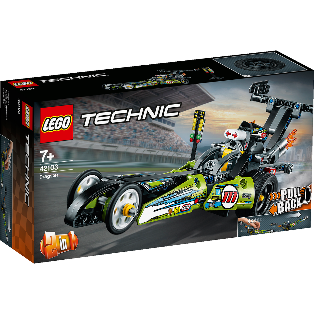 LEGO® Technic™ Dragster - Mô Hình Xe Đua Kéo Ngược 2 Trong 1 - LEGO 42103 - Hình ảnh sản phẩm