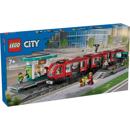 LEGO® City Downtown Tram and Station - Xe Điện Và Nhà Ga Trung Tâm - LEGO 60423 - Hình ảnh sản phẩm