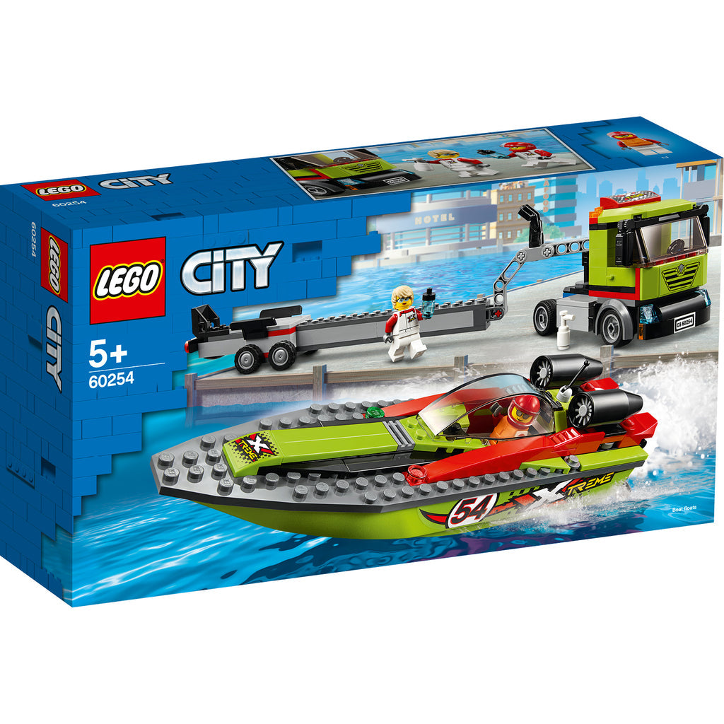 LEGO® City Race Boat Transporter Xe Tải Vận Chuyển Và Thuyền Đua LEGO 60254 - Hình ảnh sản phẩm