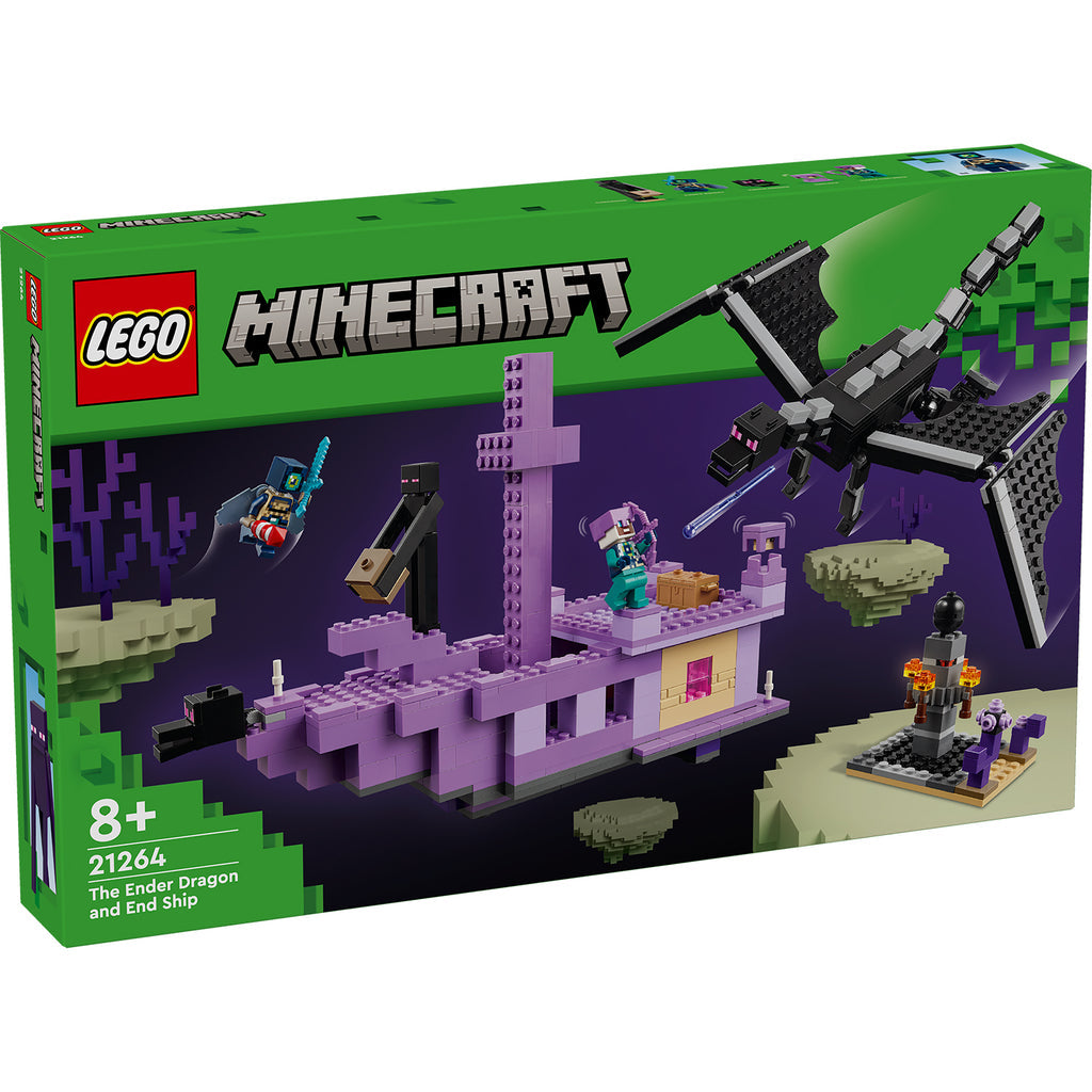 LEGO® Minecraft® The Ender Dragon and End Ship - Đồ chơi lắp ráp Rồng Ender và Tàu End Ship - LEGO 21264 - Hình ảnh sản phẩm