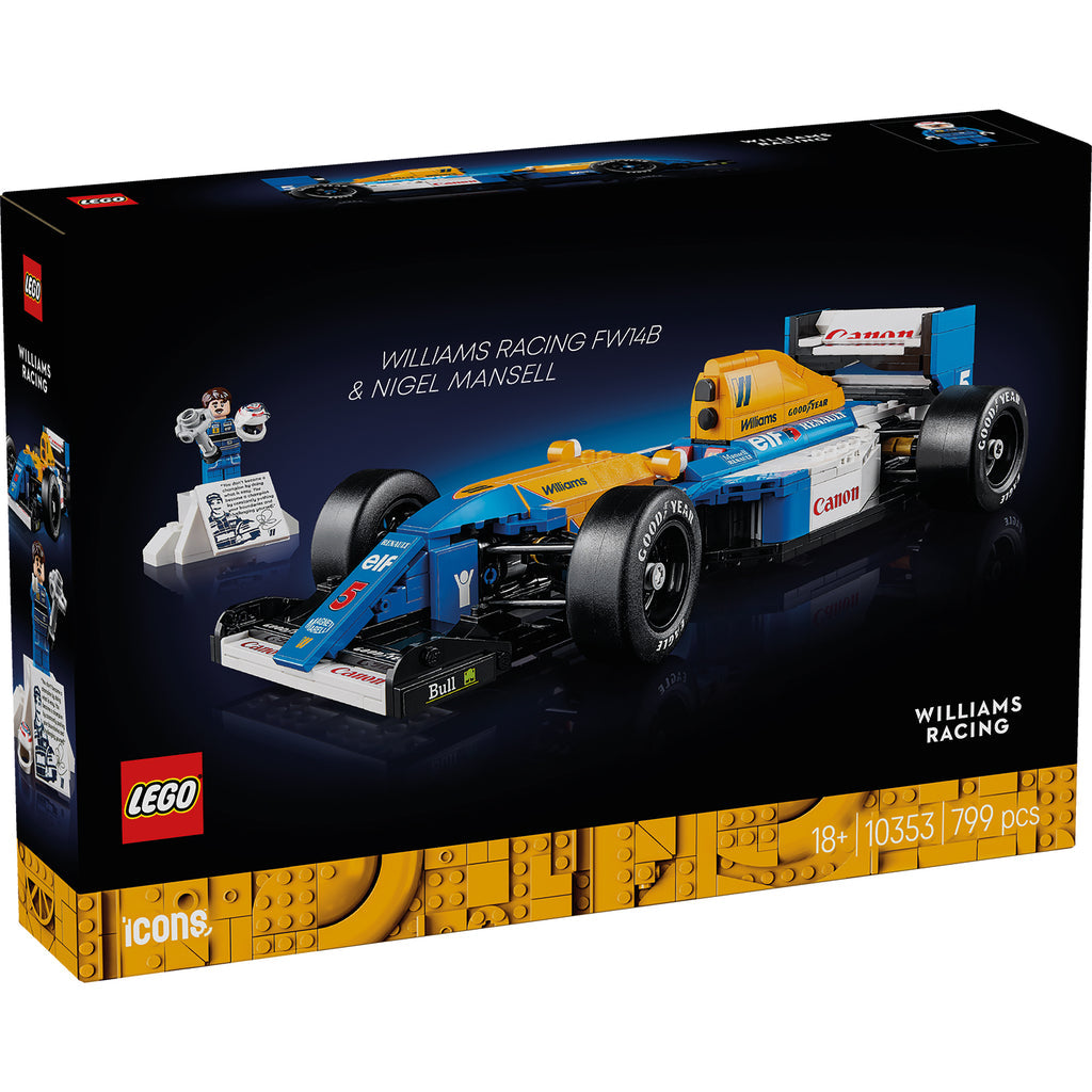 LEGO® ICONS™ Williams Racing FW14B & Nigel Mansell - Mô Hình Xe Đua F1 Huyền Thoại (10353) - Hình ảnh sản phẩm