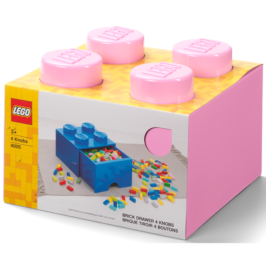 LEGO Brick Drawer 4 - Light Pink - Ngăn kéo gạch 4 nút - LEGO - Hình ảnh sản phẩm