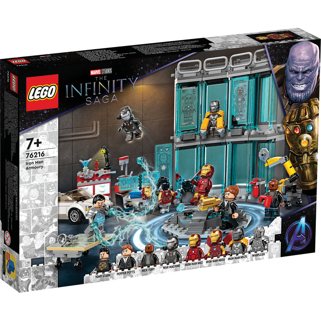 LEGO® Marvel Iron Man Armory - Đồ Chơi Lắp Ráp Phòng Trưng Bày Giáp - LEGO 76216 - Hình ảnh sản phẩm