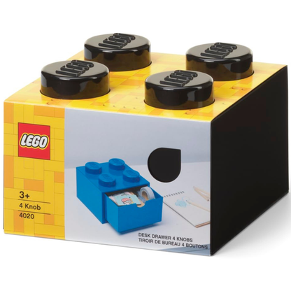 LEGO Desk Drawer 4 - Black | Ngăn Kéo Để Bàn 4 Nút | LEGO 40201733 - Hình ảnh sản phẩm