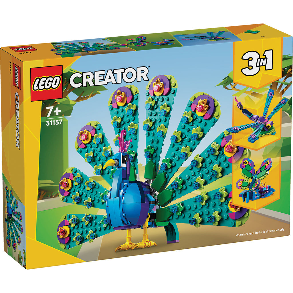 LEGO® Creator 3-in-1 Exotic Peacock - Đồ chơi lắp ráp Con công 3 trong 1 - 31157 - Hình ảnh sản phẩm