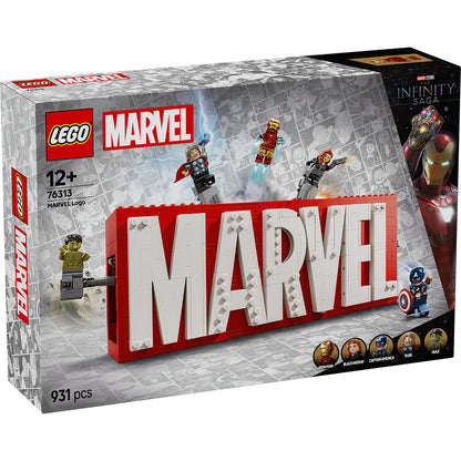LEGO® Marvel: MARVEL Logo & Minifigures - Mô Hình Lắp Ráp Biểu Tượng Marvel & Nhân Vật Avengers LEGO 76313 - Hình ảnh sản phẩm