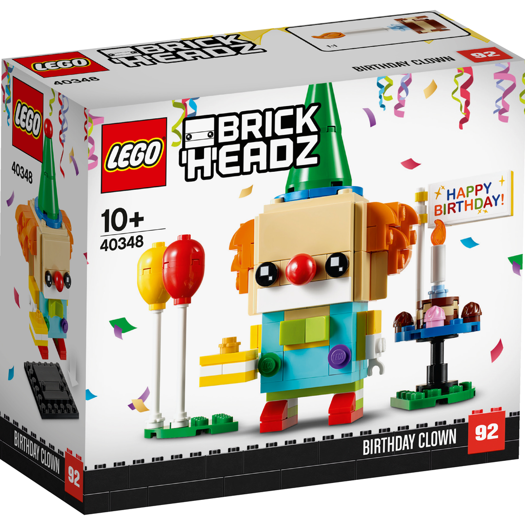 LEGO® BrickHeadz™ Birthday Clown - Mô hình Chú Hề Sinh Nhật 40348 - LEGO - Hình ảnh sản phẩm