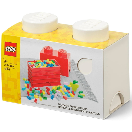 LEGO Storage Brick 2 Stud - White - Hộp Đựng LEGO Hình Viên Gạch 2 Nút - Hình ảnh sản phẩm
