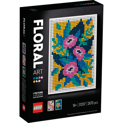 LEGO® Art Floral Art - Tranh Nghệ Thuật Hoa Cỏ - LEGO 31207 - Hình ảnh sản phẩm