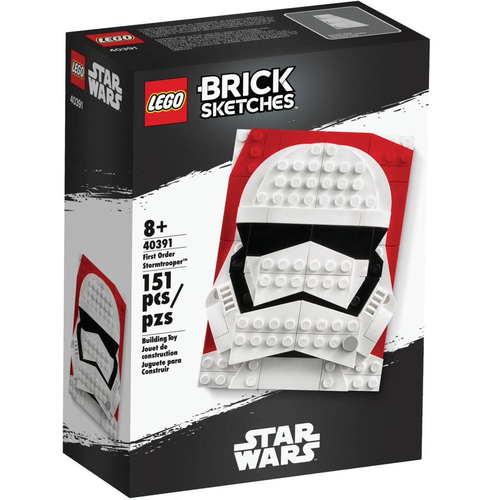 LEGO® Brick Sketches™ First Order Stormtrooper™ Mô hình Chân dung 3D Star Wars (40391) - Hình ảnh sản phẩm