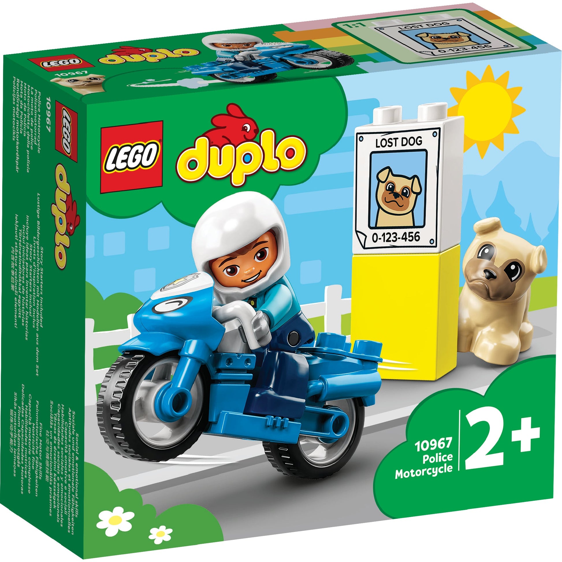 LEGO® DUPLO™ Rescue Police Motorcycle - Đồ Chơi Mô Tô Cảnh Sát Cứu Hộ - LEGO 10967 - Hình ảnh sản phẩm