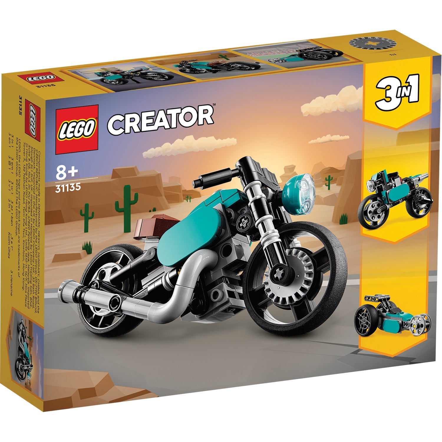 LEGO® Creator 3-in-1 Vintage Motorcycle (31135) - Đồ chơi lắp ráp xe mô tô cổ điển 3 trong 1 - LEGO - Hình ảnh sản phẩm