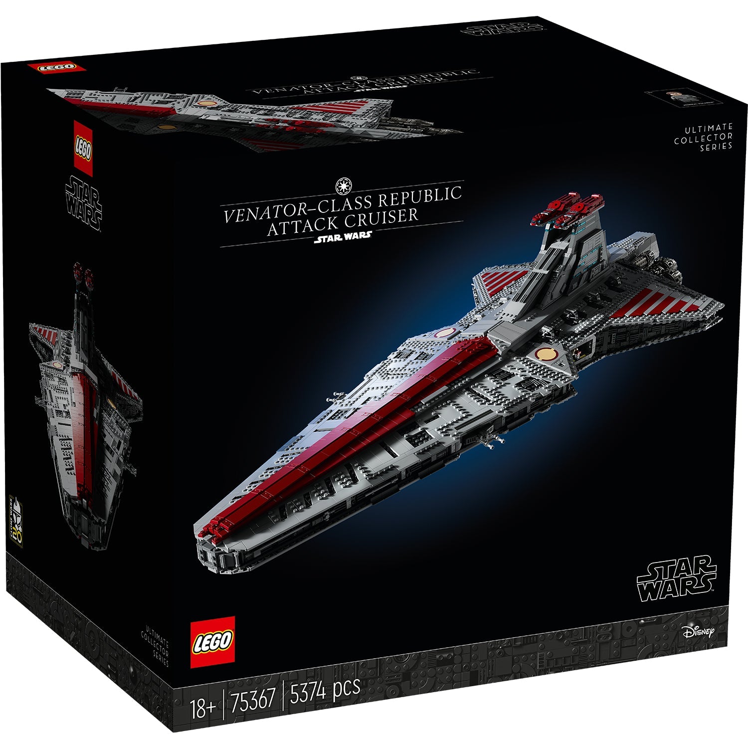 LEGO® Star Wars™ Venator-Class Republic Attack Cruiser - Ultimate Collector Series - Bộ Lắp Ráp Tàu Tuần Dương Tấn Công LEGO 75367 - Hình ảnh sản phẩm