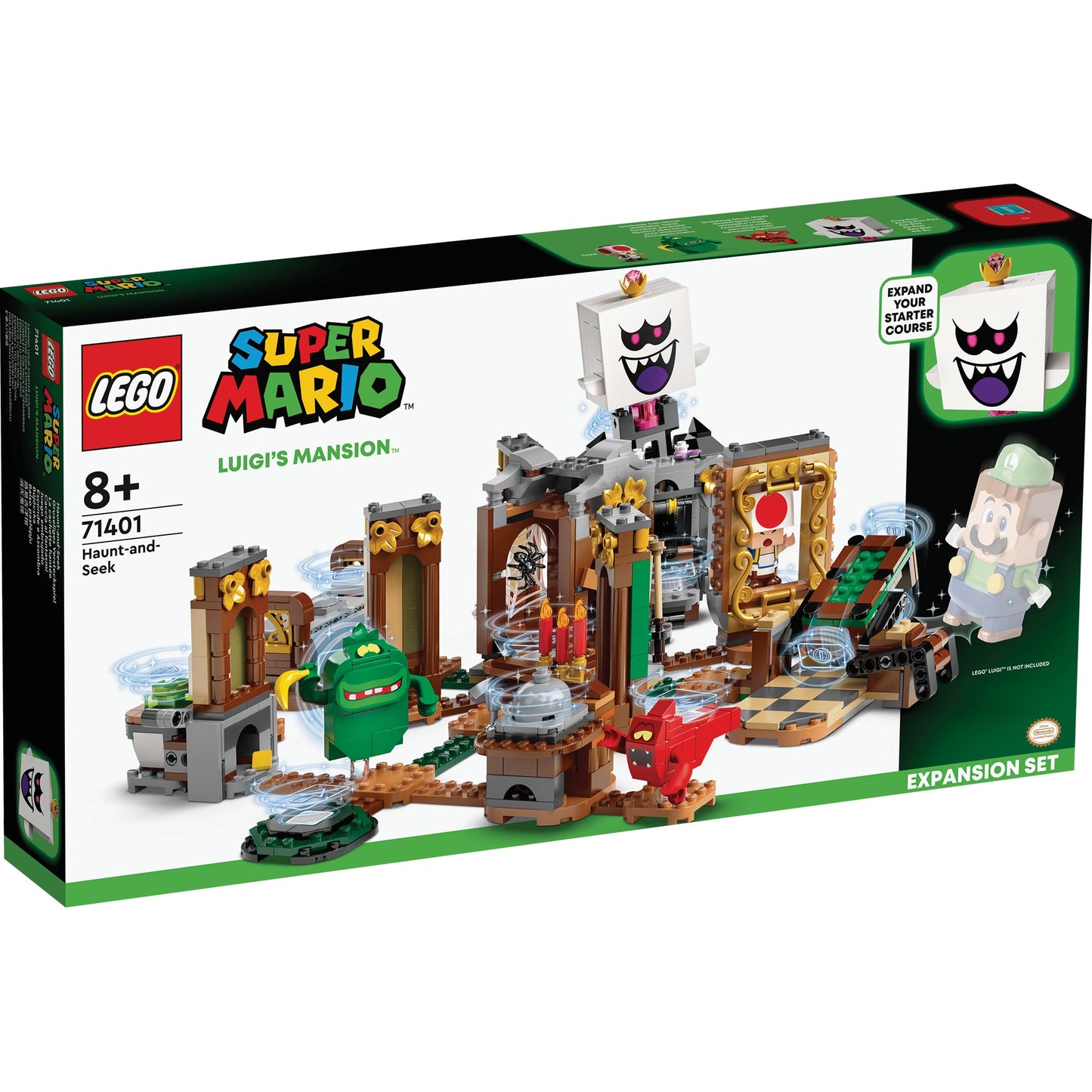 LEGO® Super Mario™ Luigi’s Mansion™ Haunt-and-Seek Expansion Set Bộ đồ chơi lắp ráp mở rộng LEGO 71401 - Hình ảnh sản phẩm