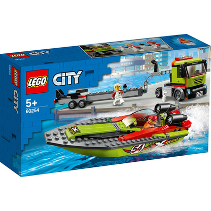 LEGO® City Race Boat Transporter Xe Tải Vận Chuyển Và Thuyền Đua LEGO 60254 - Góc nhìn khác 3