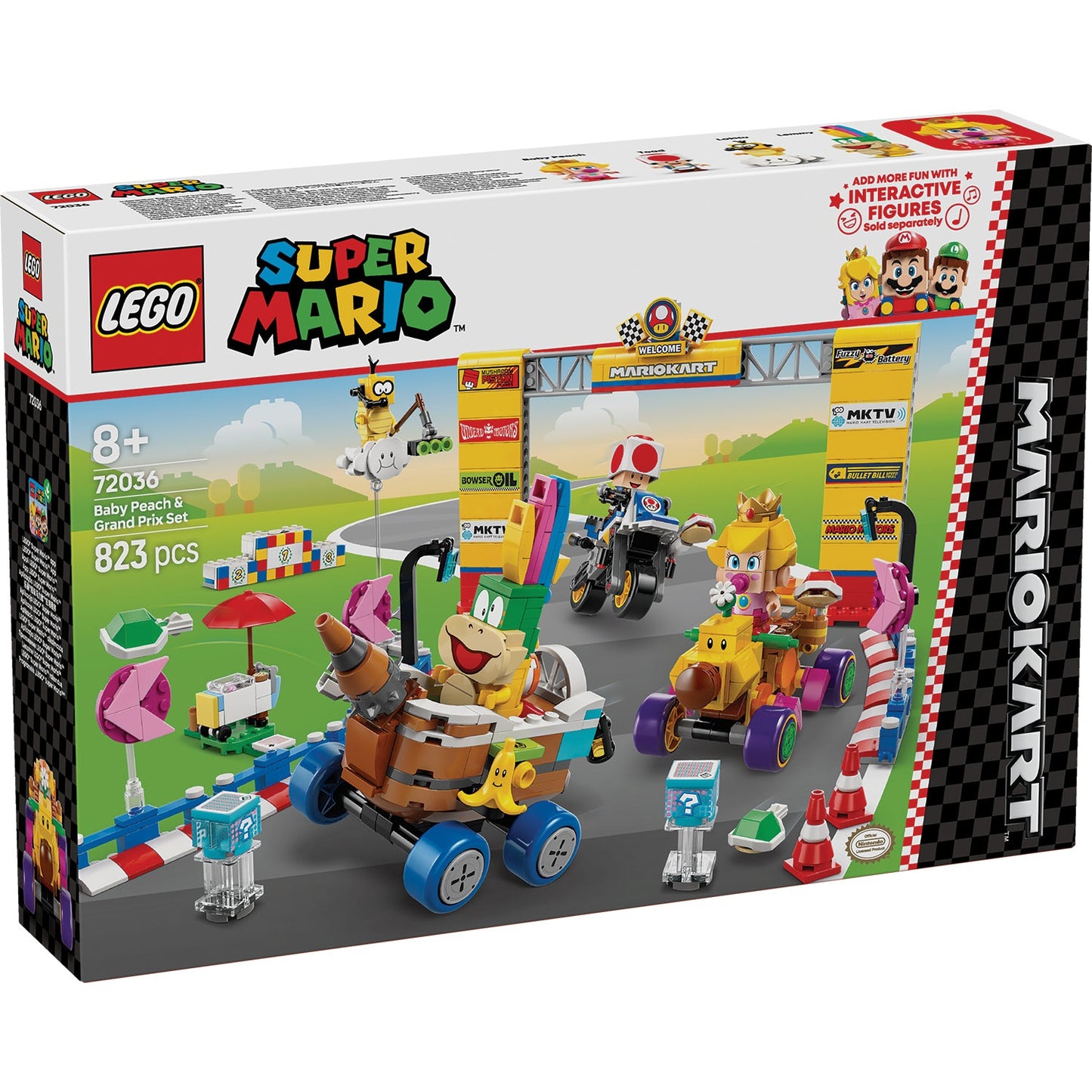 LEGO® Super Mario™: Mario Kart™ – Baby Peach & Grand Prix Set - Đồ Chơi Lắp Ráp Đường Đua Kịch Tính - LEGO 72036 - Hình ảnh sản phẩm