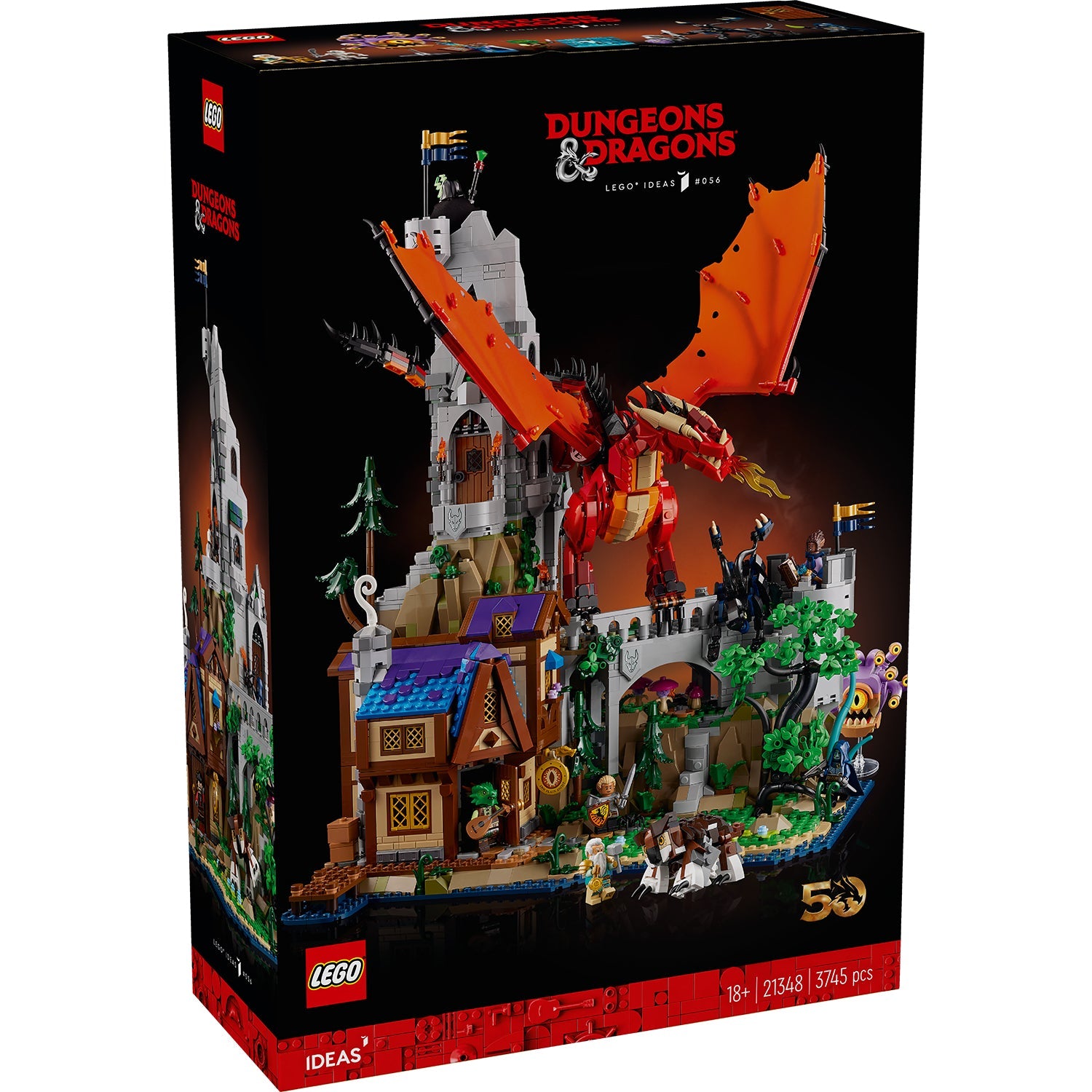 LEGO® Ideas Dungeons & Dragons: Red Dragon’s Tale - Bộ Lắp Ráp Thế Giới Fantasy - LEGO 21348 - Hình ảnh sản phẩm
