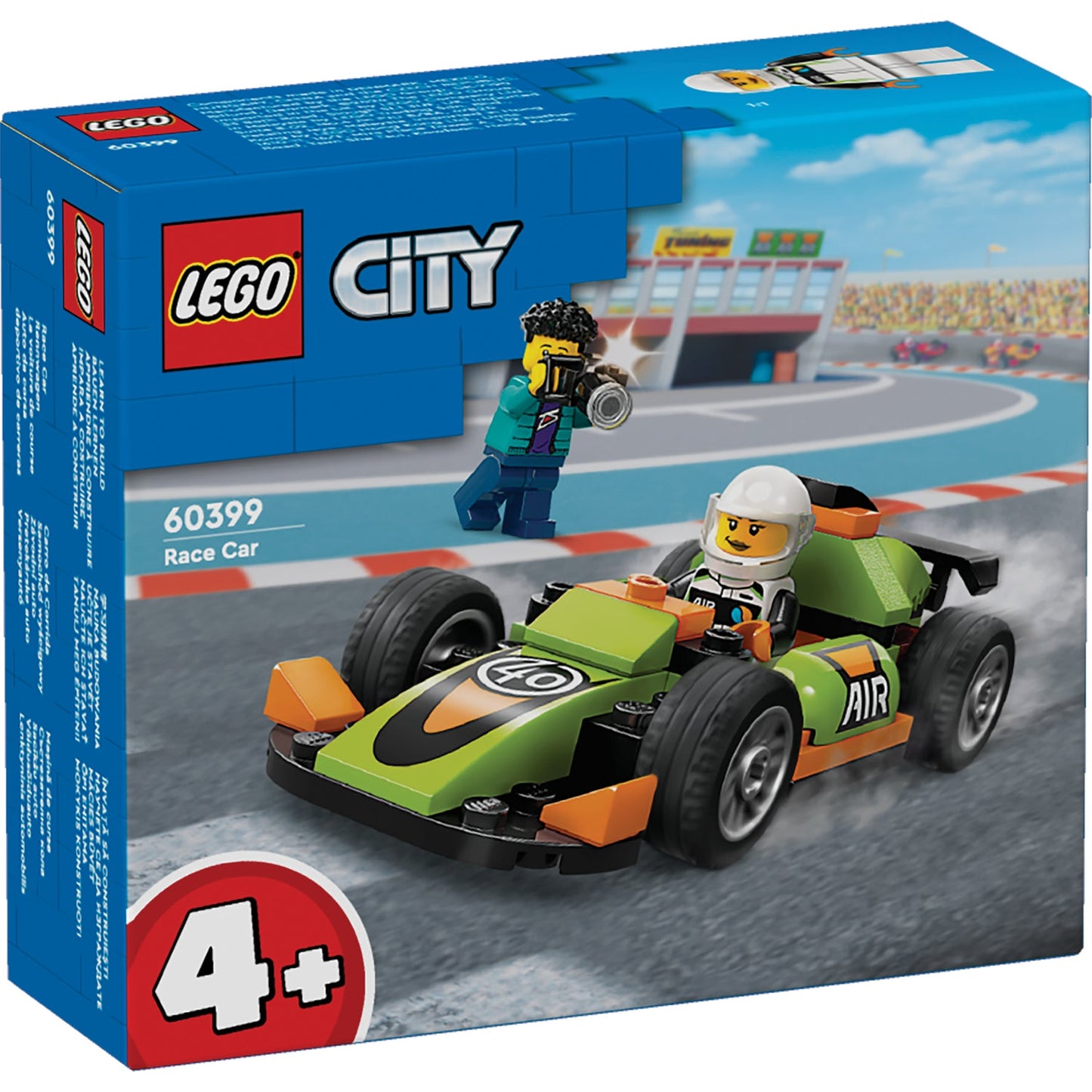LEGO® City Green Race Car - Đồ chơi lắp ráp Xe Đua Màu Xanh - LEGO 60399 - Hình ảnh sản phẩm