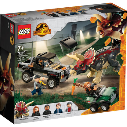 LEGO® Jurassic World Triceratops Pickup Truck Ambush - Bộ Lắp Ráp Xe Bán Tải Phục Kích Khủng Long - LEGO 76950 - Hình ảnh sản phẩm