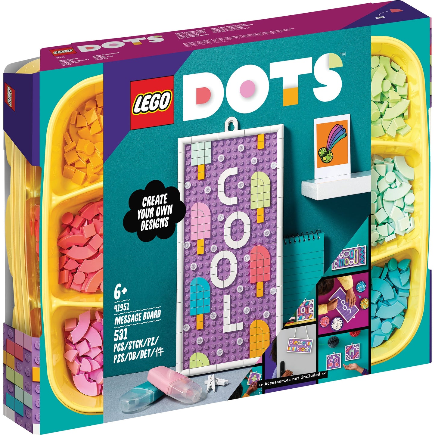 LEGO® DOTS™ Message Board - Bảng Tin Thủ Công Sáng Tạo - LEGO 41951 - Hình ảnh sản phẩm