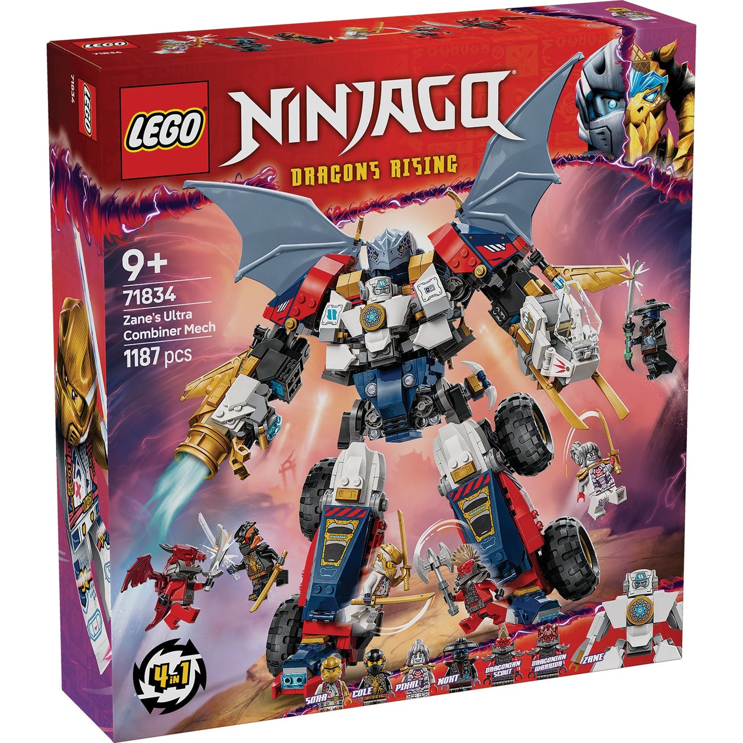 LEGO® NINJAGO® Zane’s Ultra Combiner Mech - Bộ Lắp Ráp Chiến Giáp Kết Hợp Siêu Cấp - LEGO 71834 - Hình ảnh sản phẩm