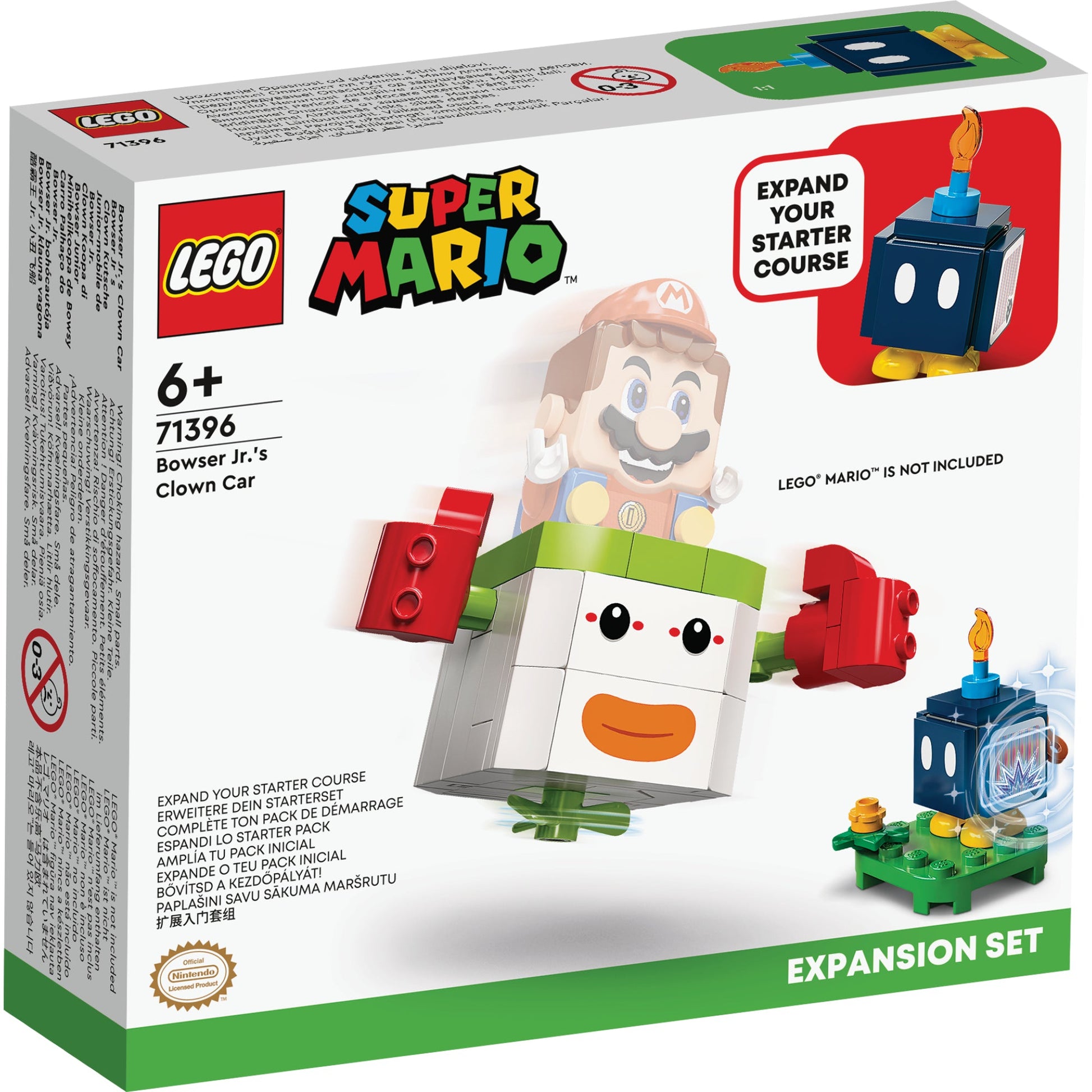 LEGO® Super Mario™ Bowser Jr.s Clown Car Expansion Set - Đồ Chơi Lắp Ráp Xe Hề Bowser Jr. - LEGO 71396 - Hình ảnh sản phẩm