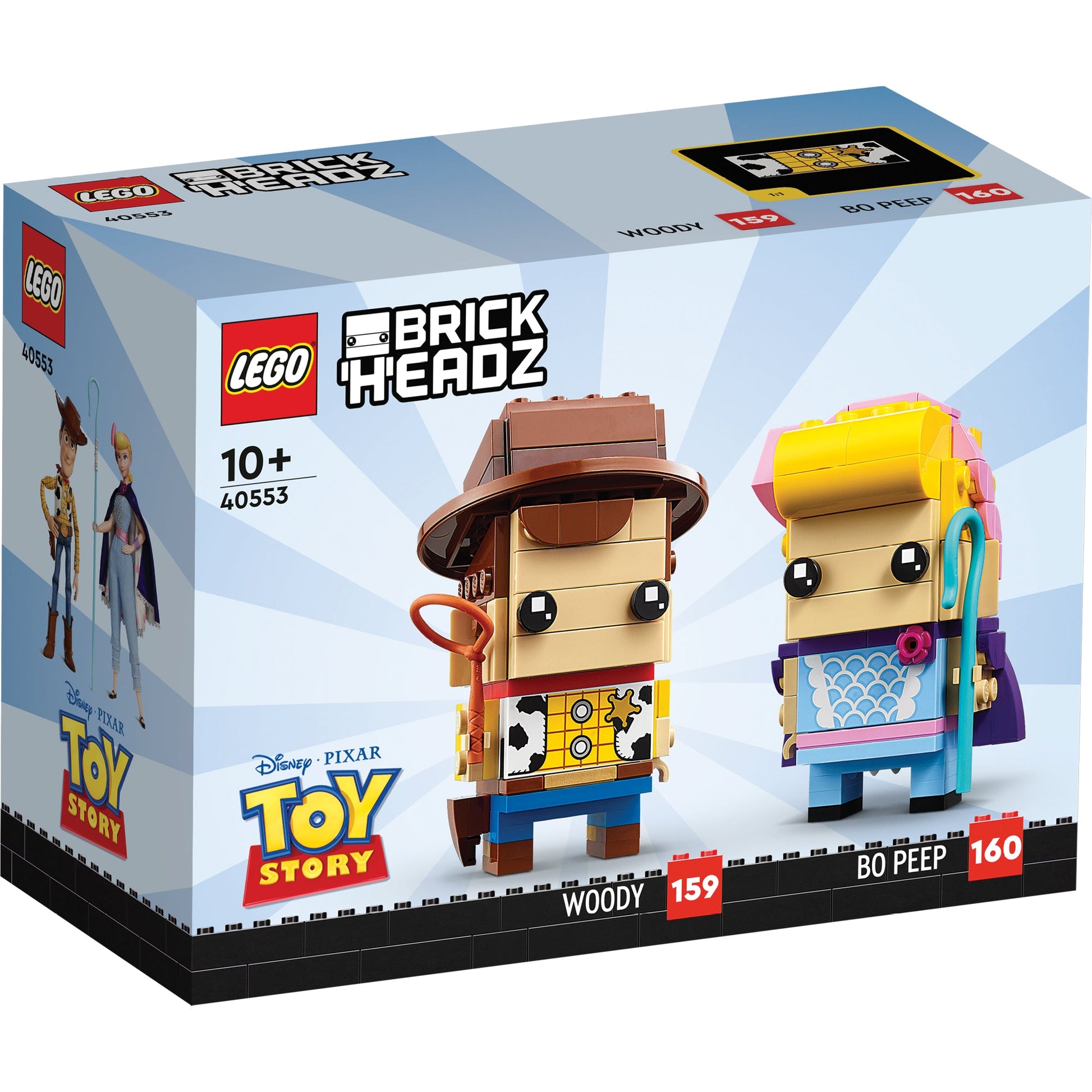 LEGO® BrickHeadz™ Woody and Bo Peep - Mô hình lắp ráp nhân vật Disney Pixar Toy Story #40553 - Hình ảnh sản phẩm