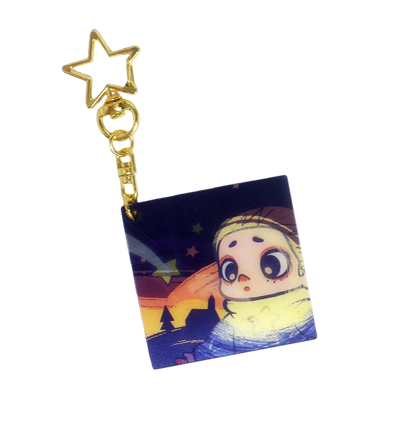 NOOK NIGHT SERIES LENTICULAR KEYCHAIN - FIREWORKS AND METEORS - Móc khóa hiệu ứng 3D - 52TOYS