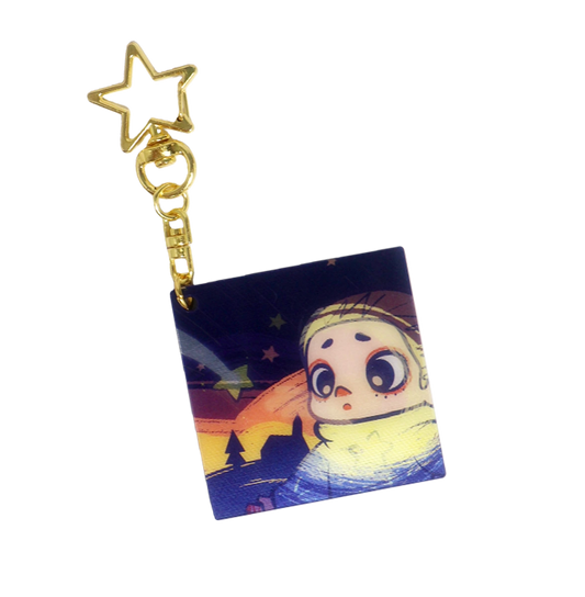 NOOK NIGHT SERIES LENTICULAR KEYCHAIN - FIREWORKS AND METEORS - Móc khóa hiệu ứng 3D - 52TOYS