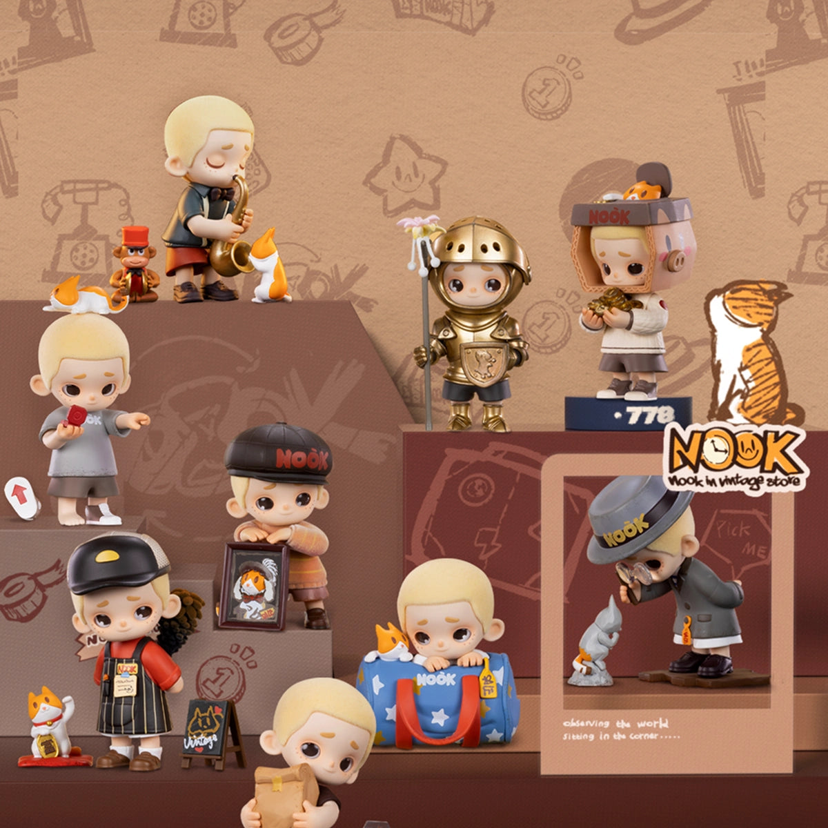 NOOK IN VINTAGE STORE - Mô hình Blind Box Art Toy - 52TOYS