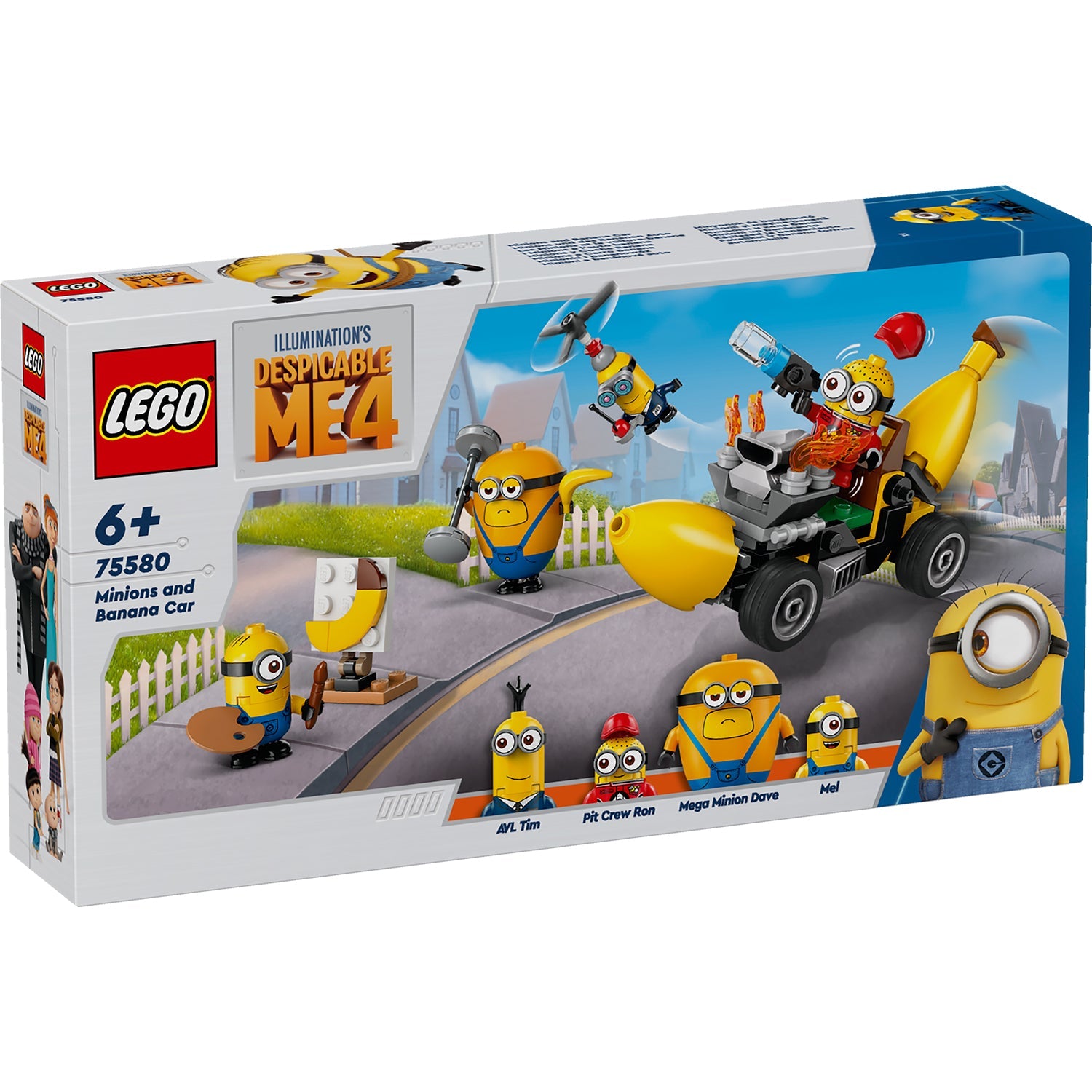 LEGO® Despicable Me 4 Minions and Banana Car - Đồ chơi lắp ráp Xe Chuối và Minions - LEGO 75580 - Hình ảnh sản phẩm