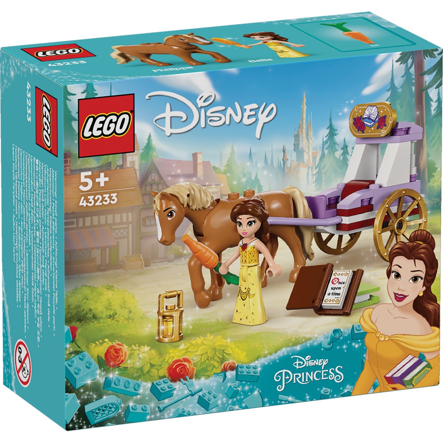 LEGO® Disney™ Belle's Storytime Horse Carriage - Đồ Chơi Lắp Ráp Xe Ngựa Của Công Chúa Belle - LEGO 43233 - Hình ảnh sản phẩm
