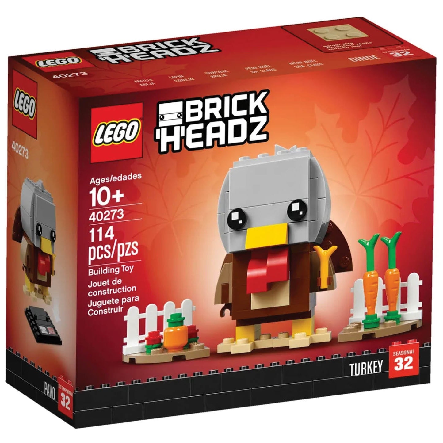 LEGO® BrickHeadz™ Thanksgiving Turkey - Mô hình lắp ráp Gà Tây Lễ Tạ Ơn - LEGO 40273 - Hình ảnh sản phẩm