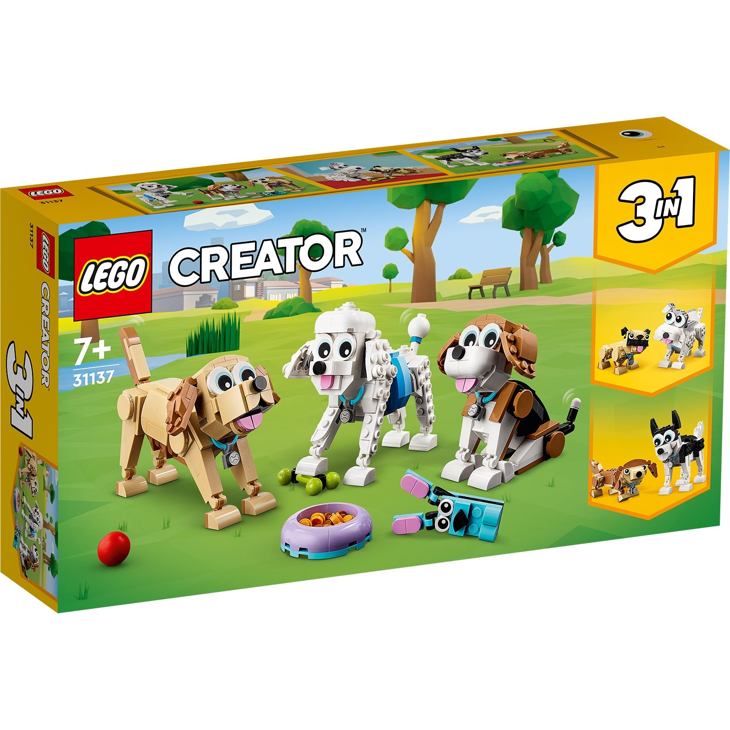 LEGO® Creator 3-in-1 Adorable Dogs - Bộ Lắp Ráp Chó Cưng Đáng Yêu 3 Trong 1 - 31137 - Hình ảnh sản phẩm
