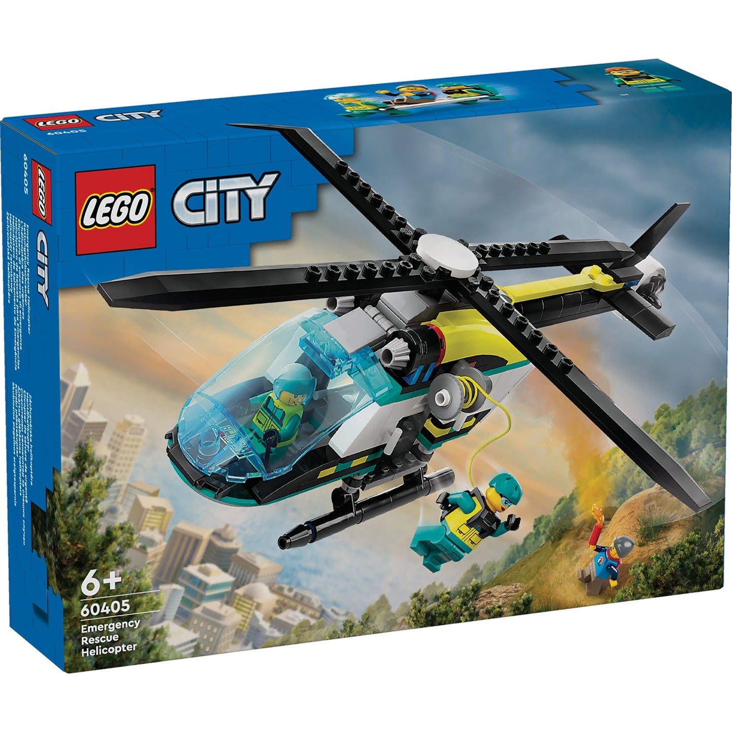 LEGO® City Emergency Rescue Helicopter - Trực Thăng Cứu Hộ Khẩn Cấp - LEGO 60405 - Hình ảnh sản phẩm