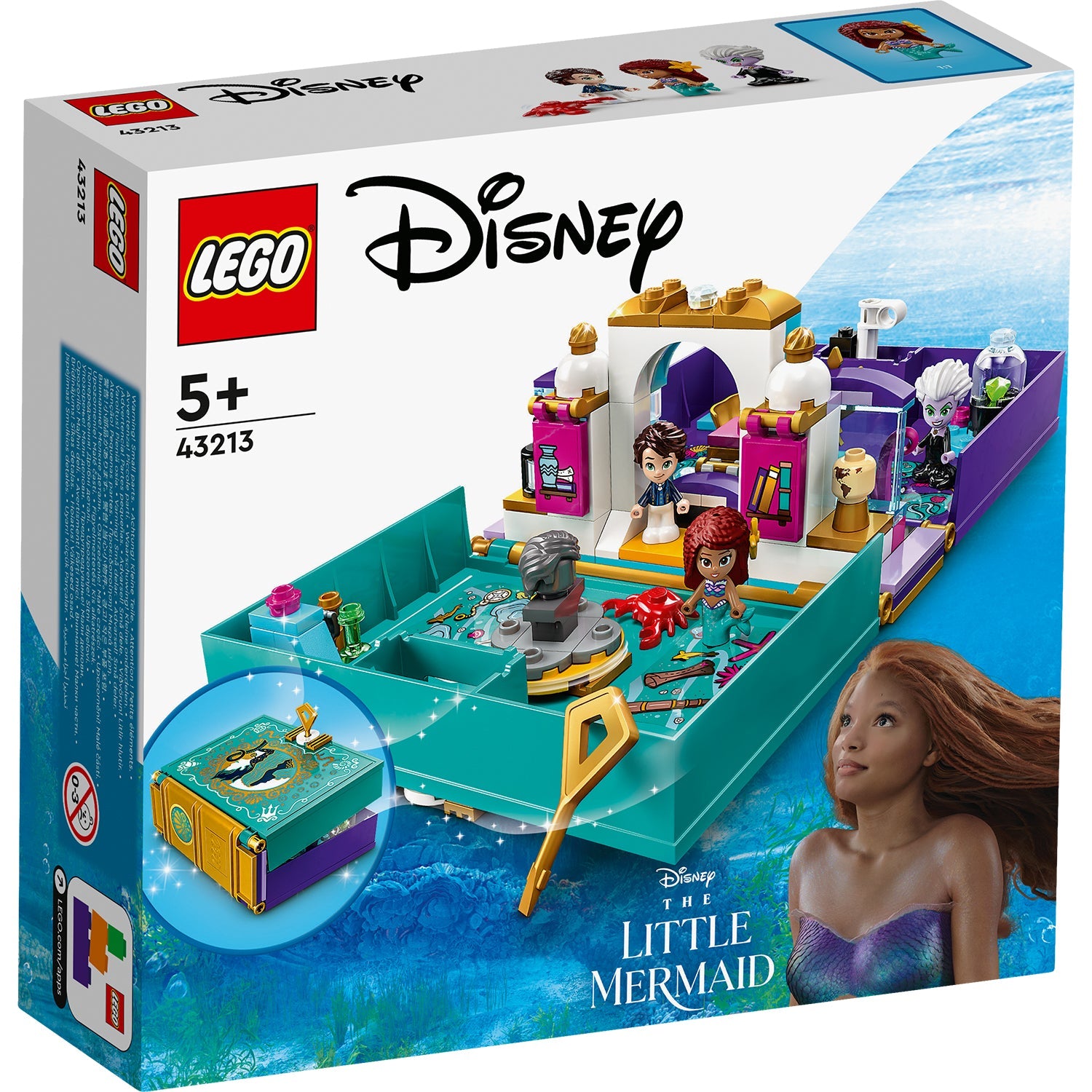 LEGO® Disney™ The Little Mermaid Story Book - Đồ Chơi Lắp Ráp Sách Truyện Nàng Tiên Cá - LEGO 43213 - Hình ảnh sản phẩm