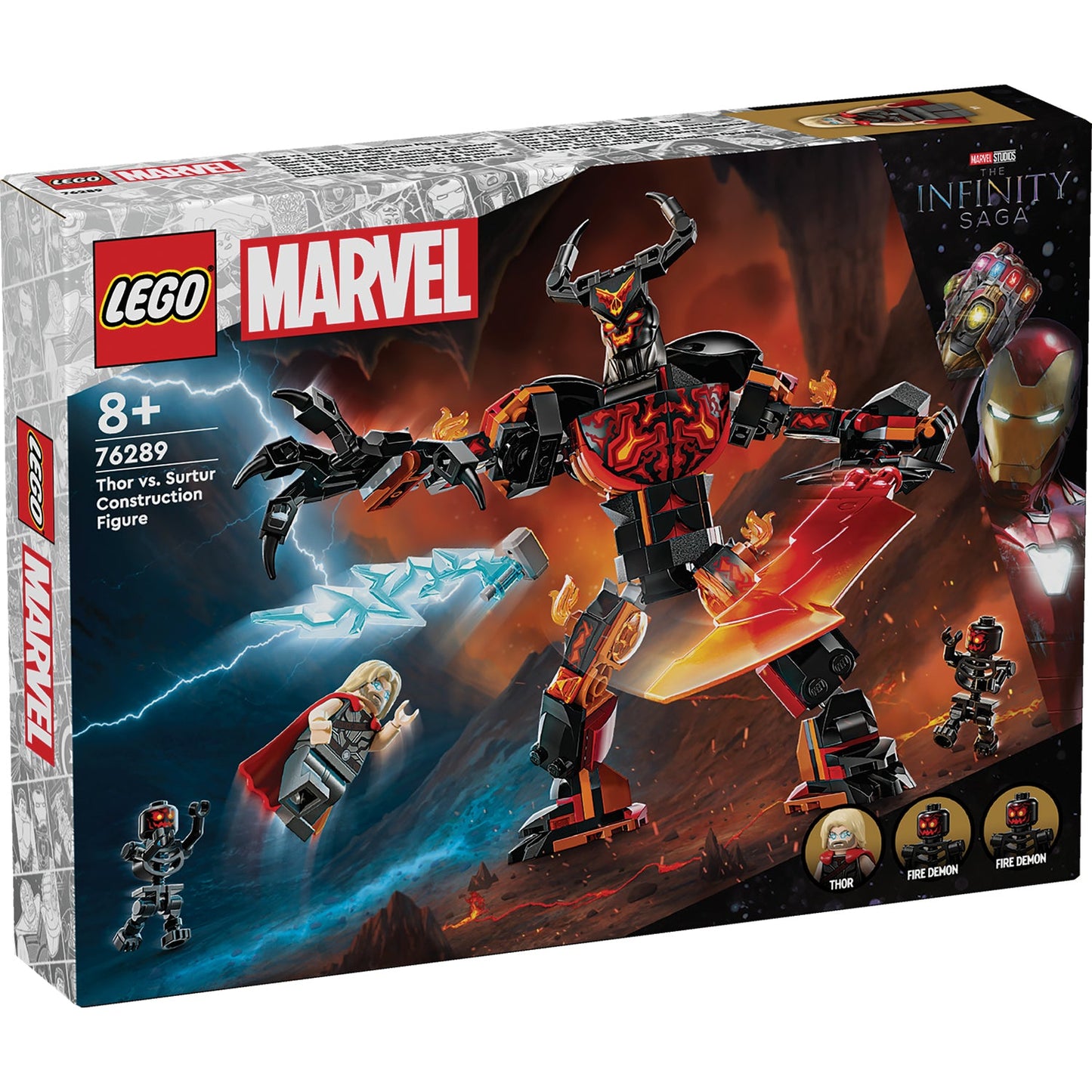 LEGO® Marvel Thor vs. Surtur Construction Figure - Đồ Chơi Lắp Ráp Mô Hình Siêu Anh Hùng LEGO 76289 - Hình ảnh sản phẩm