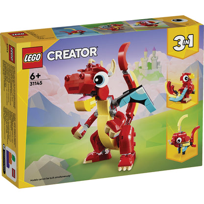 LEGO® Creator 3-in-1 Red Dragon - Đồ Chơi Lắp Ráp 3 Trong 1 - LEGO 31145 - Hình ảnh sản phẩm