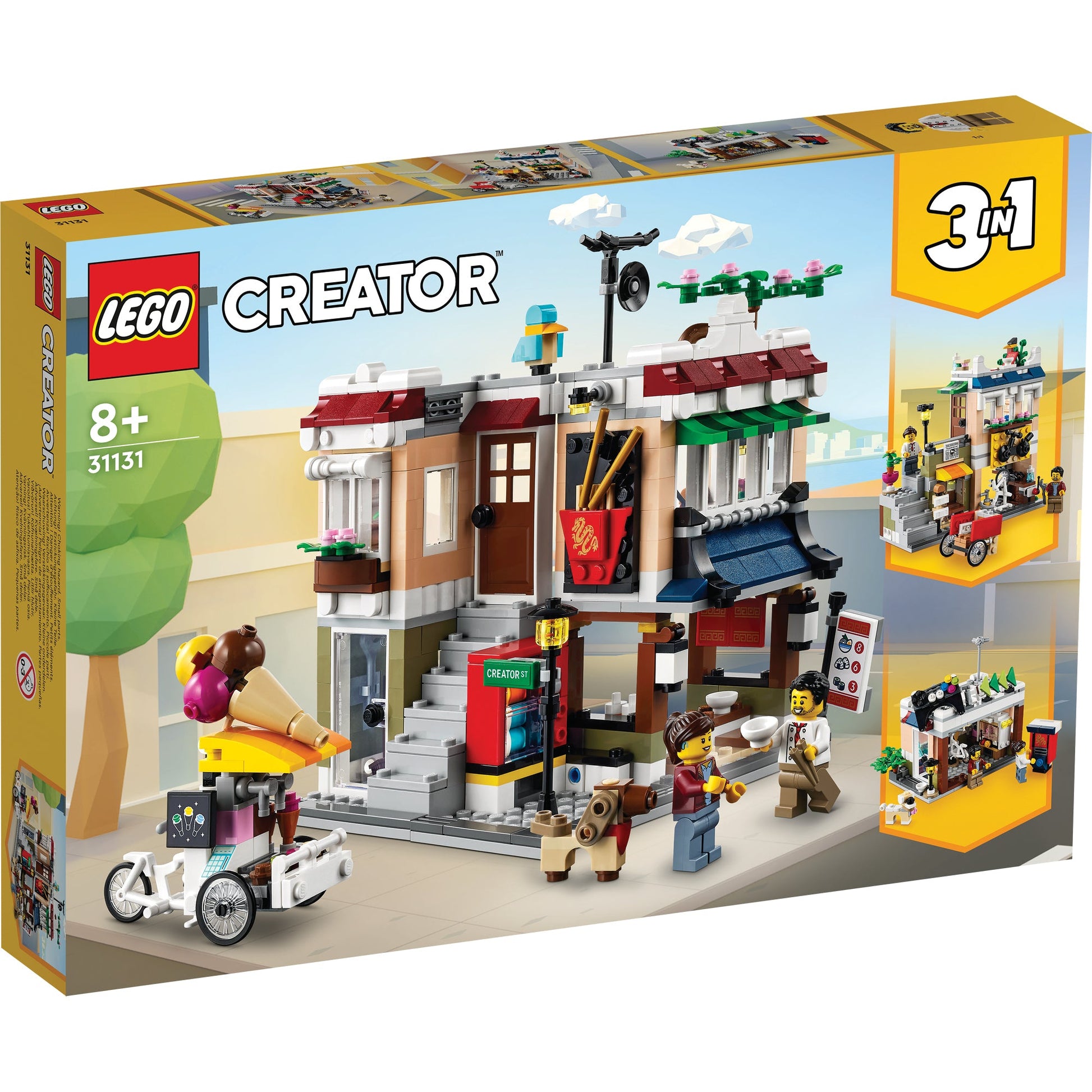 LEGO® Creator 3-in-1 Downtown Noodle Shop - Đồ Chơi Lắp Ráp Tiệm Mì Trung Tâm Thành Phố LEGO 31131 - Hình ảnh sản phẩm