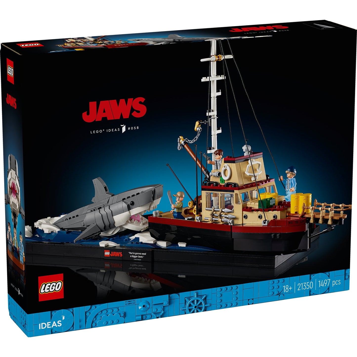 LEGO® Ideas Jaws - Bộ Lắp Ráp Mô Hình Hàm Cá Mập 21350 - Hình ảnh sản phẩm