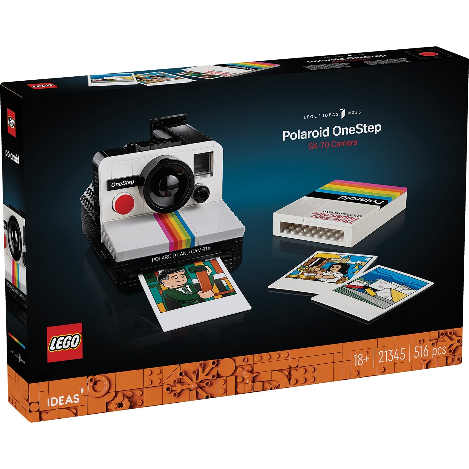 LEGO® Ideas Polaroid OneStep SX-70 Camera - Mô hình Máy ảnh Cổ điển - LEGO 21345 - Hình ảnh sản phẩm