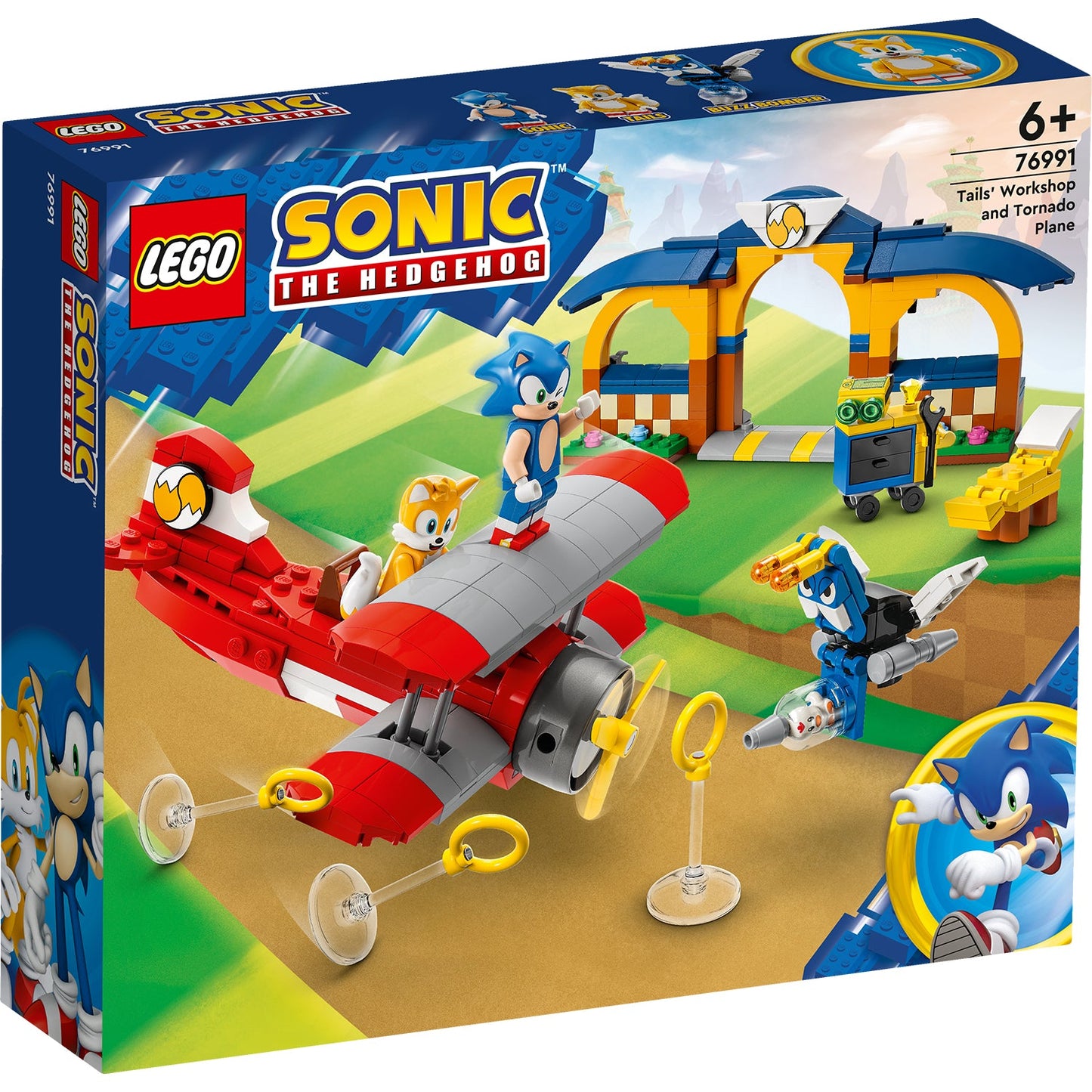 LEGO® Sonic the Hedgehog™ Tails Workshop and Tornado Plane - Đồ Chơi Lắp Ráp Xưởng Của Tails Và Máy Bay Tornado - LEGO 76991 - Hình ảnh sản phẩm