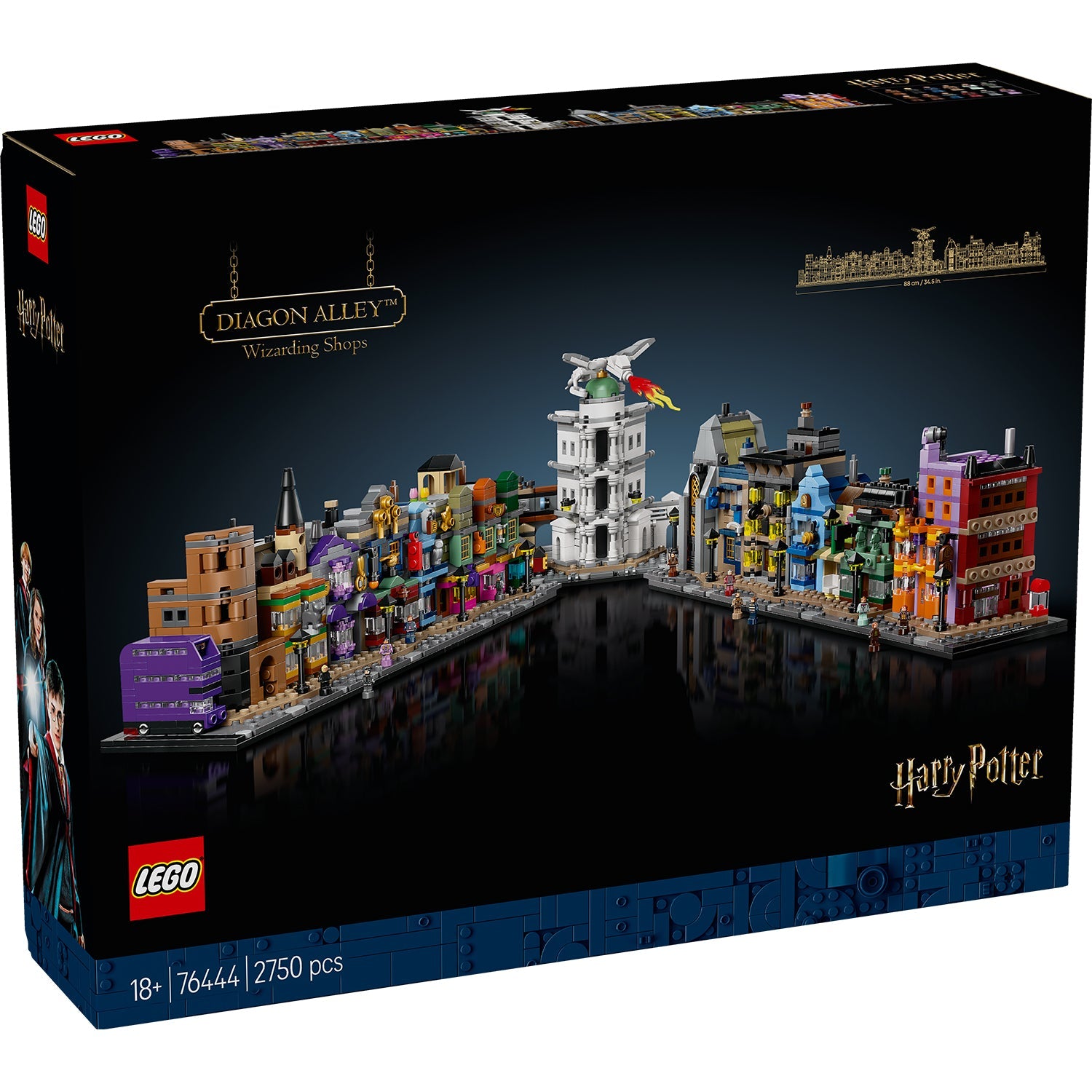 LEGO® Harry Potter™ Diagon Alley™ Wizarding Shops - Mô Hình Hẻm Xéo Phép Thuật Microscale - LEGO 76444 - Hình ảnh sản phẩm