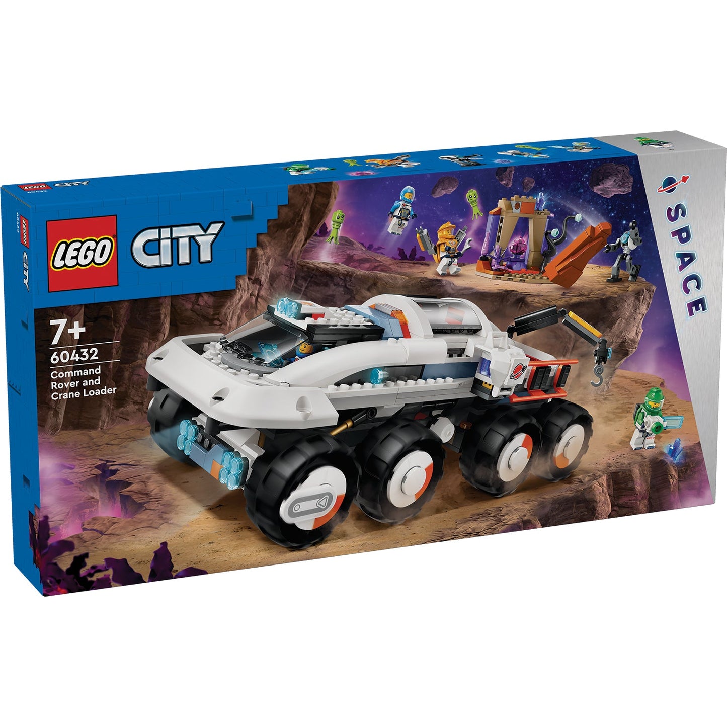 LEGO® City Command Rover and Crane Loader - Xe Rover Chỉ Huy và Cần Cẩu Thám Hiểm Không Gian - LEGO 60432 - Hình ảnh sản phẩm