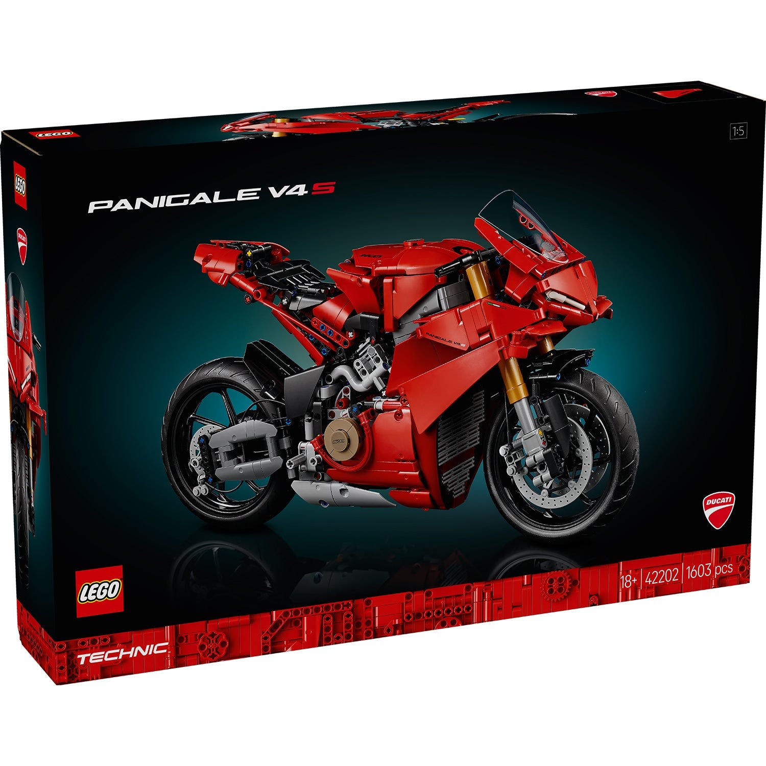 LEGO® Technic Ducati Panigale V4 S Motorcycle - Mô hình xe mô tô phân khối lớn - 42202 - Hình ảnh sản phẩm