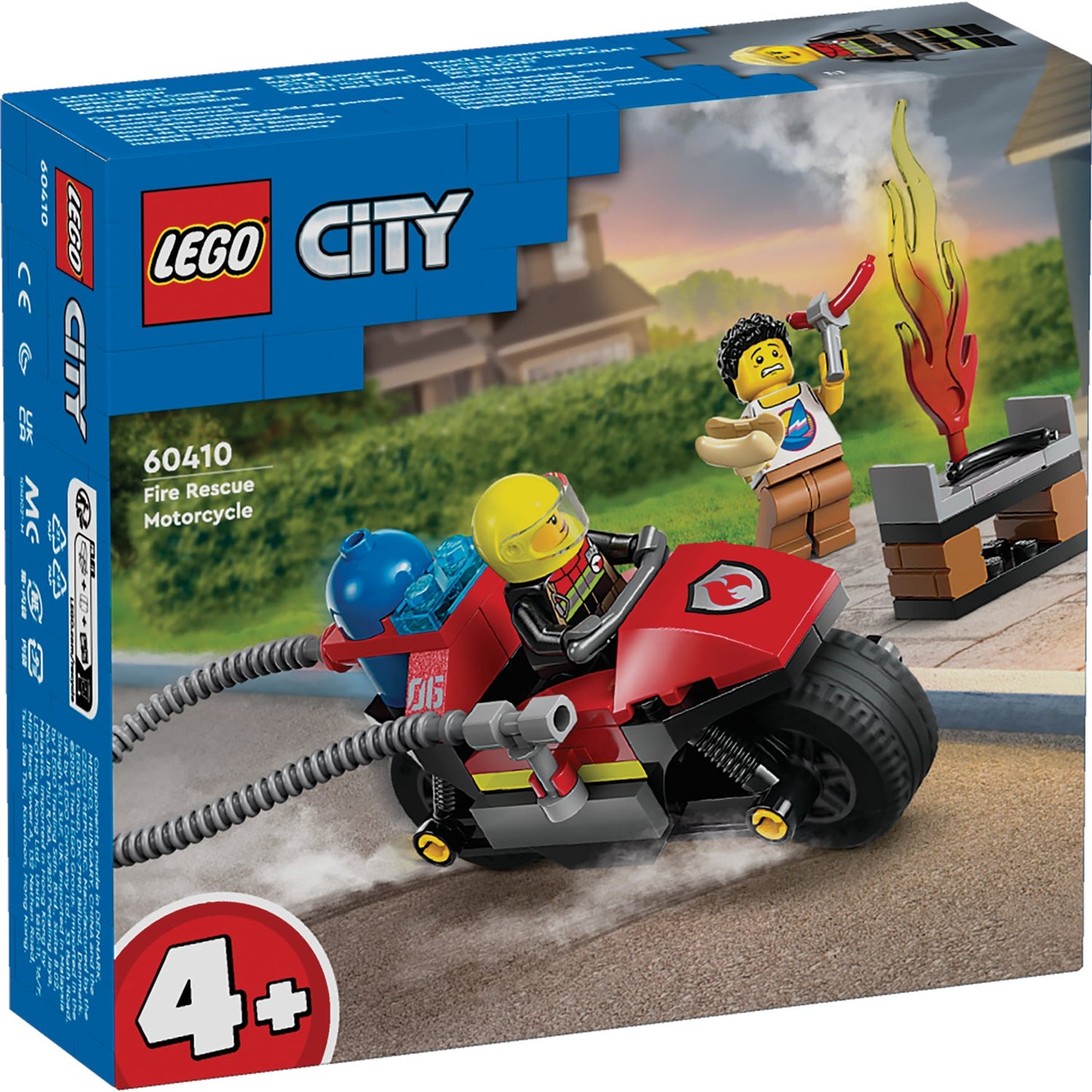 LEGO® City Fire Rescue Motorcycle - Đồ chơi lắp ráp Xe Mô tô Cứu hỏa - LEGO 60410 - Hình ảnh sản phẩm