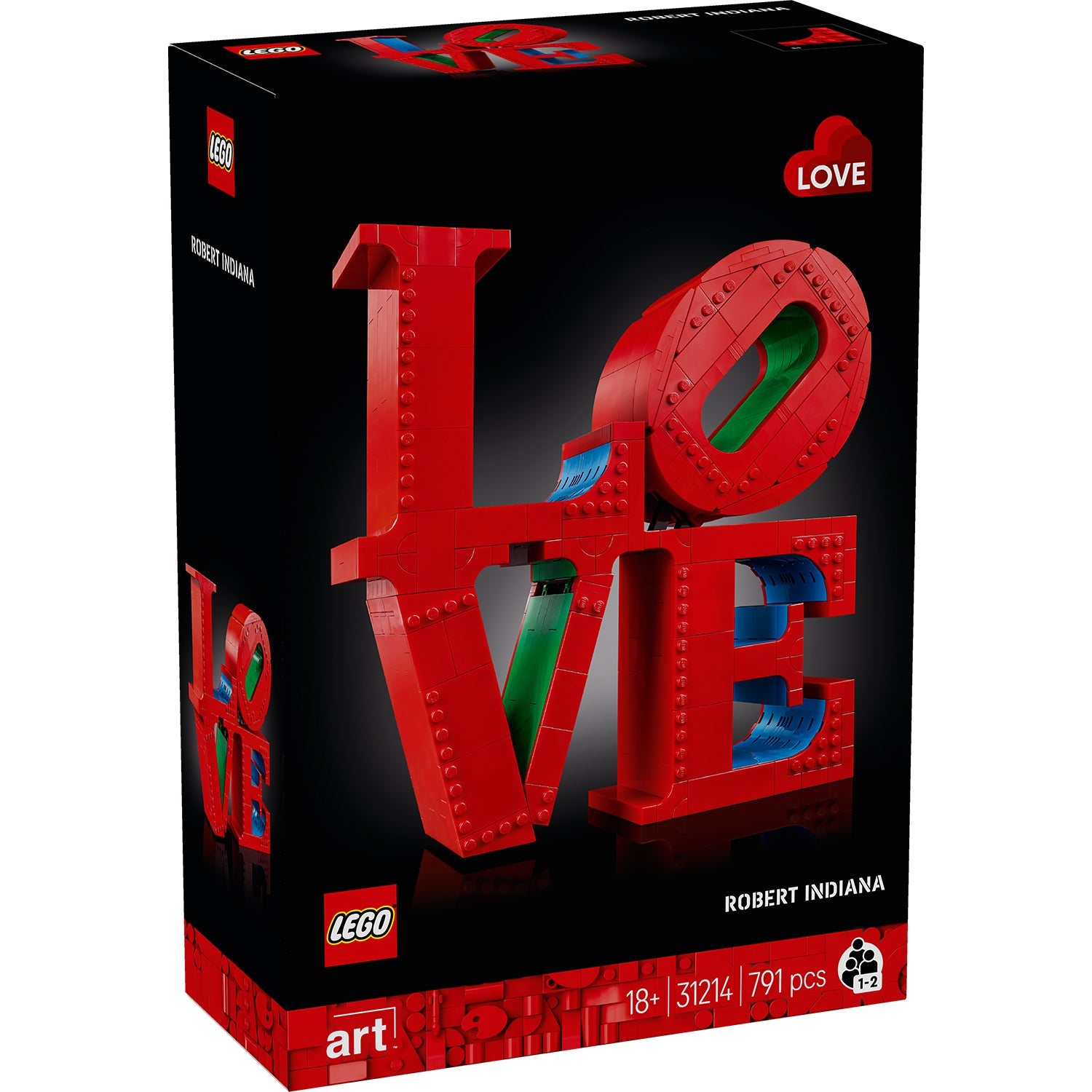 LEGO® Art LOVE - Mô hình lắp ráp nghệ thuật - LEGO 31214 - Hình ảnh sản phẩm
